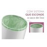 Lixeira com Tampa 8 Litros - Preto/Cromado Future - 4
