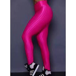 Calça Legging Feminina Fitness Academia 3d Poliamida - Várias Cores Cor:Preta;Tamanho:M - 2