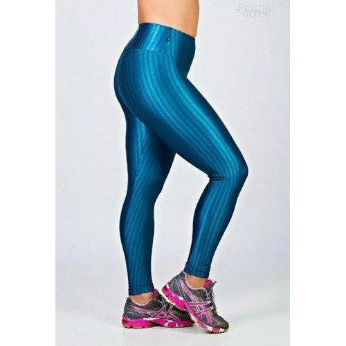 Calça Legging Feminina Fitness Academia 3d Poliamida - Várias Cores Cor:Preta;Tamanho:M - 3