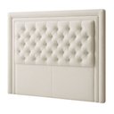 Ver imagem 1 de Cabeceira Casal King 195 Cm Elegance Bouclé Off White - Nexta Casa