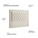 Ver imagem 3 de Cabeceira Casal King 195 Cm Elegance Bouclé Off White - Nexta Casa
