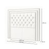 Cabeceira Casal King 195 Cm Elegance Bouclé Off White - Nexta Casa - 4