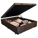 Ver imagem 3 de Cama Box Baú Viúva Sereneprime Suede Marrom 44x128x188