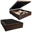 Ver imagem 1 de Cama Box Baú Viúva Sereneprime Suede Marrom 44x128x188