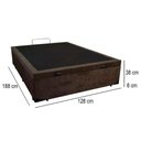 Ver imagem 5 de Cama Box Baú Viúva Sereneprime Suede Marrom 44x128x188