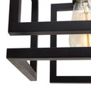 Ver mais imagens de Kit 3 Pendente Infinity Poptem Cubo Aluminio Preto Luminária Lustre 20cm Sala
