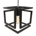 Ver imagem 5 de Kit 3 Pendente Infinity Poptem Cubo Aluminio Preto Luminária Lustre 20cm Sala