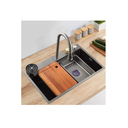 Ver imagem 3 de Cuba Gourmet Torneira Cascata Aço Inox Black Next