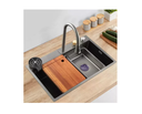 Ver imagem 3 de Cuba Gourmet Torneira Cascata Aço Inox Black Next