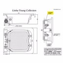 Ver imagem 2 de Banheira Hidromassagem Jacuzzi Cetra 1,40m x 1,20m x 45cm - 06 Jatos P1