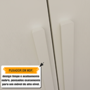 Ver imagem 3 de Guarda-Roupa Casal 6 Portas com LED e Vidro Reflecta 5 Gavetas Bélgica