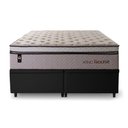 Ver imagem 4 de Conjunto Box Baú Queen Liverpool Preto 158x198x80 c/ Molas Ensacadas