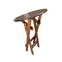 Ver imagem 2 de Mesa Bistrô Dobrável de Madeira Redonda Imbuia - Tarimatã