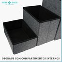 Ver imagem 5 de Escada Pets Cachorro Gato 3 em 1 Dobrável com Bau Casinha
