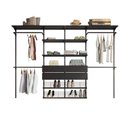 Ver imagem 3 de Closet Aberto Modulado para Casal 285cm Eminence Preto