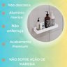 Kit Suporte de Banheiro Em Alumínio Lojas Knv Com 6 Peças fácil Aplicação - 3