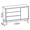 Quarto De Bebê Completo Berço Guarda Roupa e Cômoda - Classic New - 5