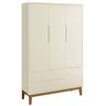 Quarto De Bebê Completo Berço Guarda Roupa e Cômoda - Classic New - 6