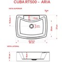 Ver imagem 5 de Kit 02 Cubas de Apoio Retangular Para Banheiro Lavabo C01 RT50 Cinza - Lyam Decor