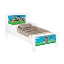 Ver imagem 1 de Cama Infantil Meli Mini com Pés de Madeira Estampa Patrulha Canina para Criança - Patrulha Canina