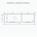 Ver imagem 6 de Cuba de Cozinha Dupla Embutir 77 Cm - Branco