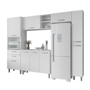 Ver imagem 1 de Cozinha Completa Luna 5 Peças I01 Carvalho Branco Clique Chique