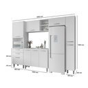 Ver imagem 3 de Cozinha Completa Luna 5 Peças I01 Carvalho Branco Clique Chique