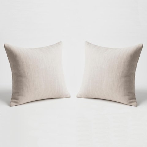 Kit 2 Almofada 42cm Decorativa Suede Fofinha Sofá e Cadeira Cor:bege