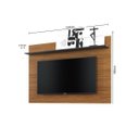 Ver imagem 3 de Painel para TV até 55 Polegadas 135CMX99,6cm 1 Prateleira Maia Marrom