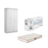 Berço Cômoda Colchão Gazin Guarda Roupa Branco-fdecor - 1