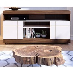 Rack para TV até 50 Polegadas 136cm 2 Portas 4 Nichos Yara - 7