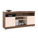 Ver imagem 6 de Rack para TV até 50 Polegadas 136cm 2 Portas 4 Nichos Yara Marrom