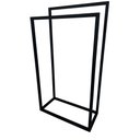 Ver imagem 2 de Toalheiro Porta Toalha de Piso Linha Larissa em Aço Inox 304 Preto Fosco Texturizado Stainless