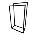 Ver imagem 1 de Toalheiro Porta Toalha de Piso Linha Larissa em Aço Inox 304 Preto Fosco Texturizado Stainless