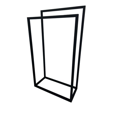 Toalheiro Porta Toalha de Piso Linha Larissa em Aço Inox 304 Preto Fosco Texturizado Stainless