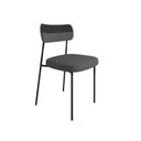 Ver imagem 1 de Cadeira Mila Courissimo Preto/linho Cinza - Fdecor
