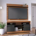 Ver imagem 1 de Rack com Painel para TV até 55 Polegadas 136CMX169CM 2 Portas Yara Maia Marrom