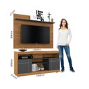 Ver imagem 5 de Rack com Painel para TV até 55 Polegadas 136CMX169CM 2 Portas Yara Maia Marrom