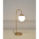 Ver imagem 2 de Abajur Luminária Mesa Jabuticaba Curvado Dourado Globo Vidro:dourado