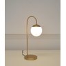Abajur Luminária Mesa Jabuticaba Curvado Dourado Globo Vidro:dourado - 2