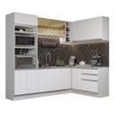Ver imagem 3 de Armário de Cozinha Completa de Canto 399cm Branco Glamy Madesa 02