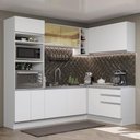 Ver imagem 1 de Armário de Cozinha Completa de Canto 399cm Branco Glamy Madesa 02
