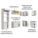 Ver imagem 5 de Armário de Cozinha Completa de Canto 399cm Branco Glamy Madesa 02