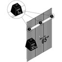 Ver imagem 3 de Painel Suspenso Piso-teto para Tv 65 Polegadas Cassio Cumaru