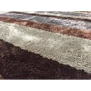 Ver imagem 4 de Tapete Sala 2,00x4,00m Gigante Pelo Macio Capucino Listrado