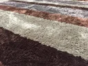 Ver imagem 4 de Tapete Sala 2,00x4,00m Gigante Pelo Macio Capucino Listrado