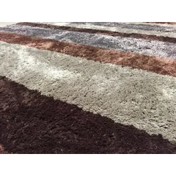 Tapete Sala 2,00x4,00m Gigante Pelo Macio Capucino Listrado - 4 Tapete Sala 2,00x4,00m Gigante Pelo Macio Capucino Listrado - 4