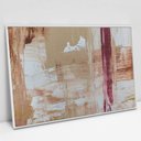 Ver imagem 1 de Quadro Decorativo em Canvas Abstrato Pincelada Moderna TaColado Moldura Flutuante 4,5cm Branca 60 x 