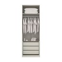 Ver imagem 2 de Guarda Roupa 2 Portas 3 Gavetas 80cm Prime Plus Luciane