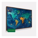 Ver imagem 2 de Quadro Mapa Mundi Noite Estrelada Grande 153x103 Cm